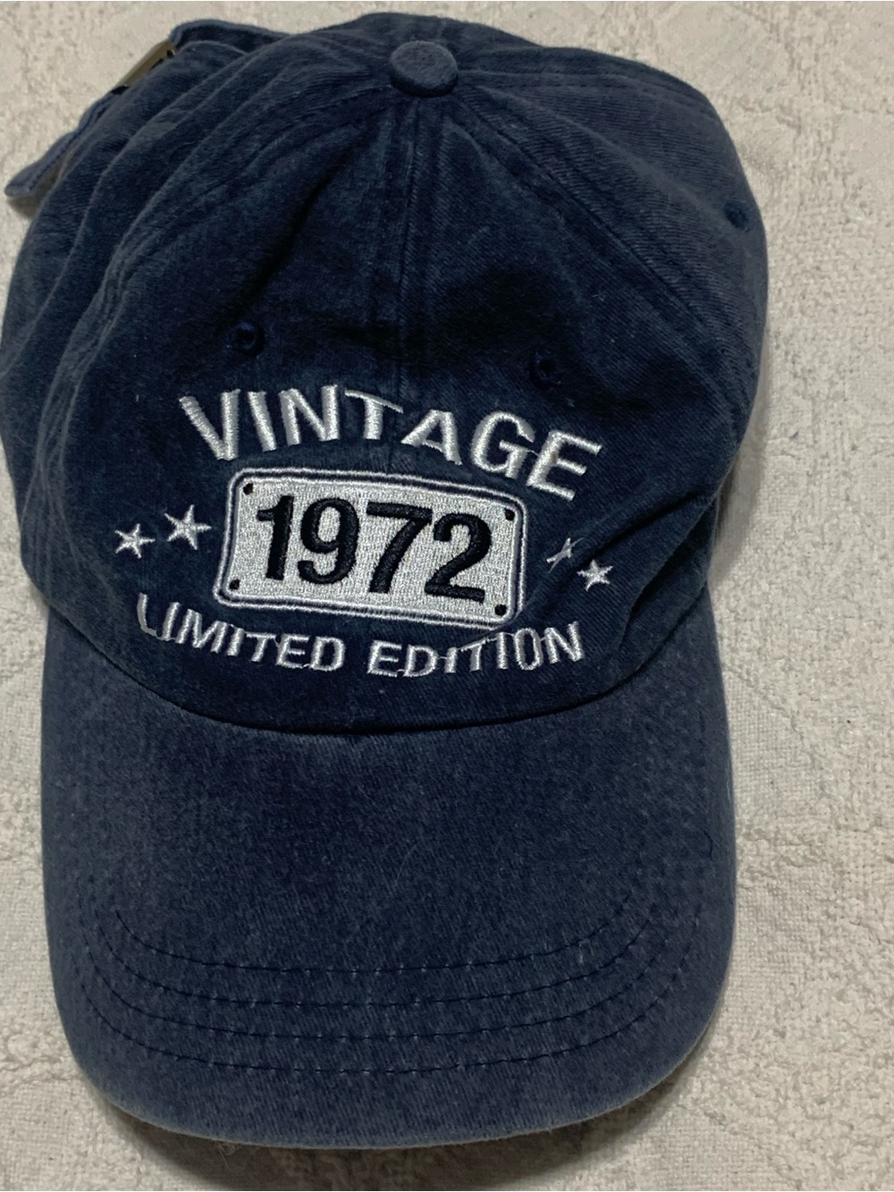 Vintage 1972 Limited Edition Navy Men's Baseball Cap